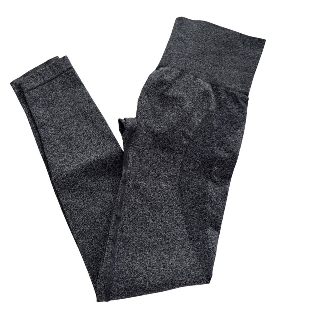 Women's Seamless Leggings Size Small Gray Ankle High Rise